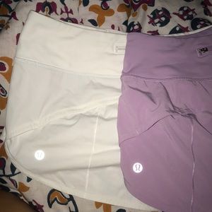 2 pairs of lulu lemon shorts